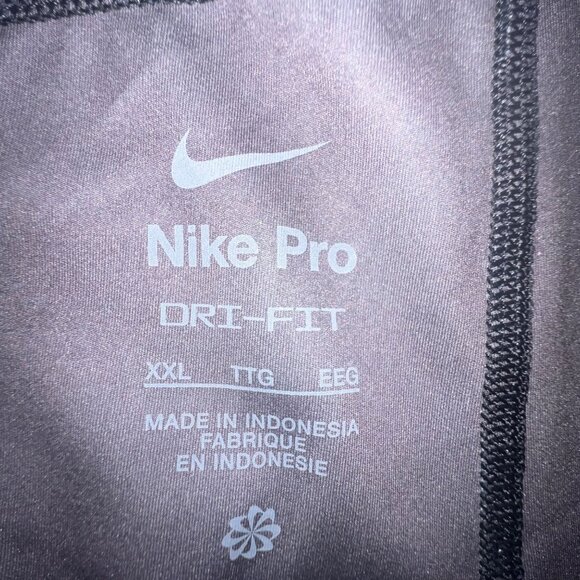 Nike Pro Dri-Fit Compression‎ Shorts XXL Black & Gray Digital Pattern - Picture 6 of 9